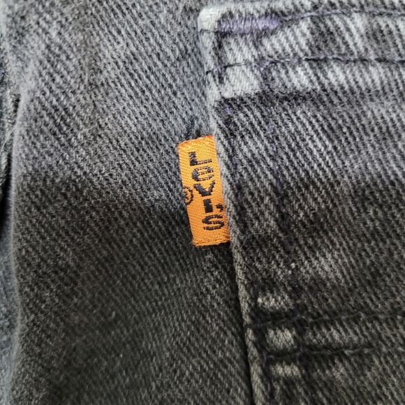 Vintage 90's Orange Tab Levis Classic Straight Leg Black Jeans Sz 34/32 - Picture 13 of 15
